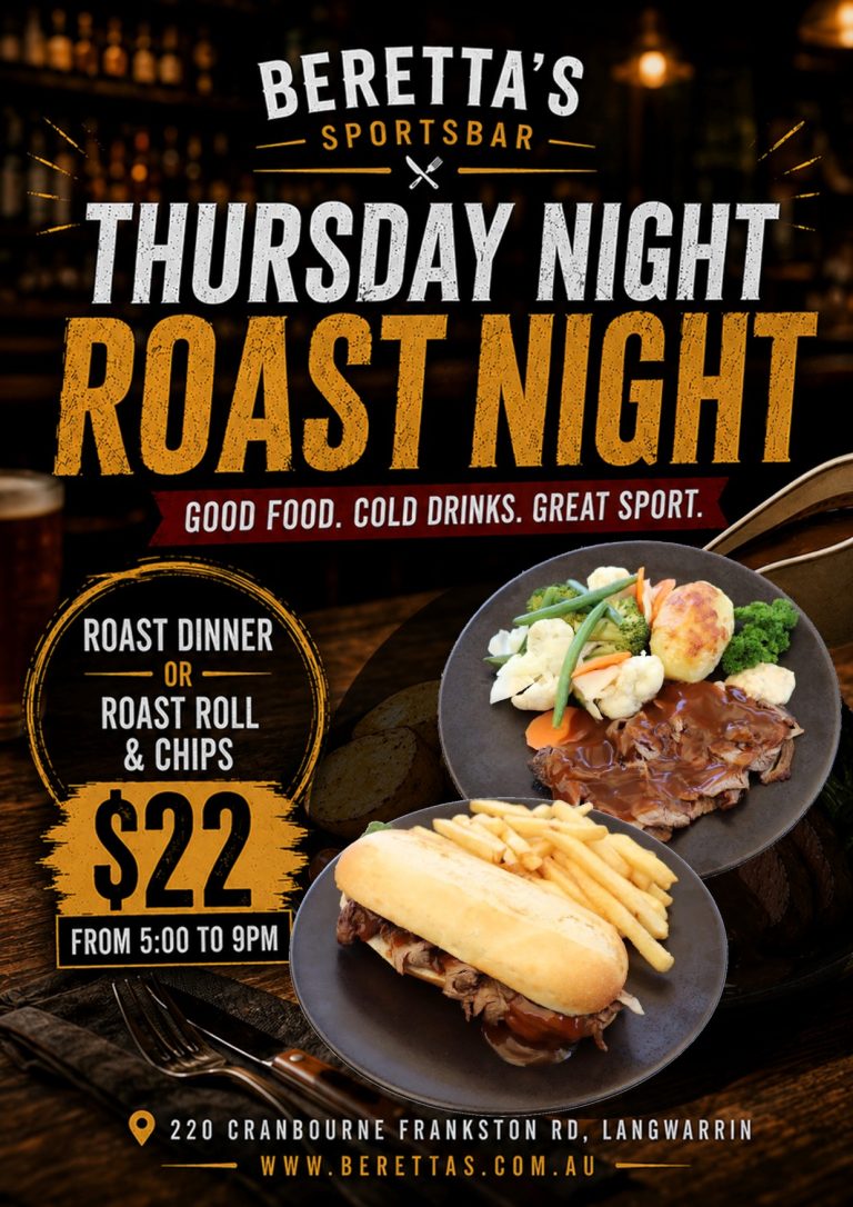 Roast Night Poster with Images